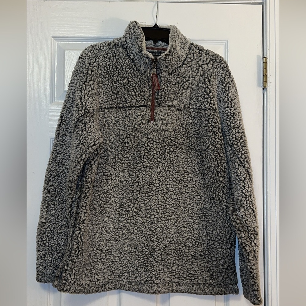 True Grit Charcoal Sherpa Fleece